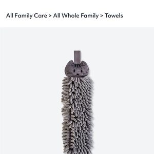 Norwex Grey Kitten Towel